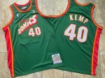 NBA Shawn Kemp 40 Seattle SuperSonics 1995-96 Swingman Maillot Green